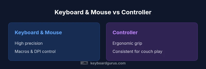 Comparison of input devices: keyboard/mouse vs controller