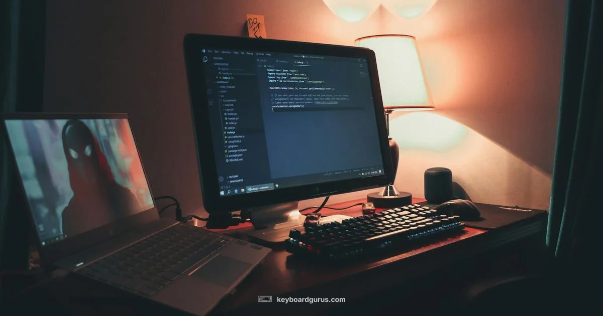 Dark Keyboard Backdrop - Keyboard Gurus