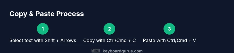 Process showing copy and paste steps